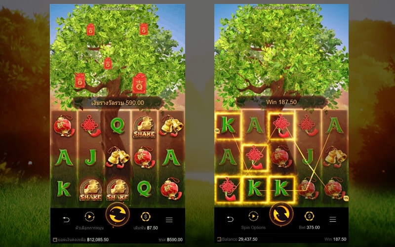 รูปแบบการเล่นเกม Tree Of Fortune