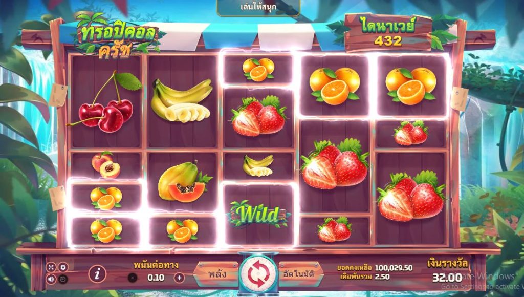 รูปแบบการเล่นเกม tropical crush