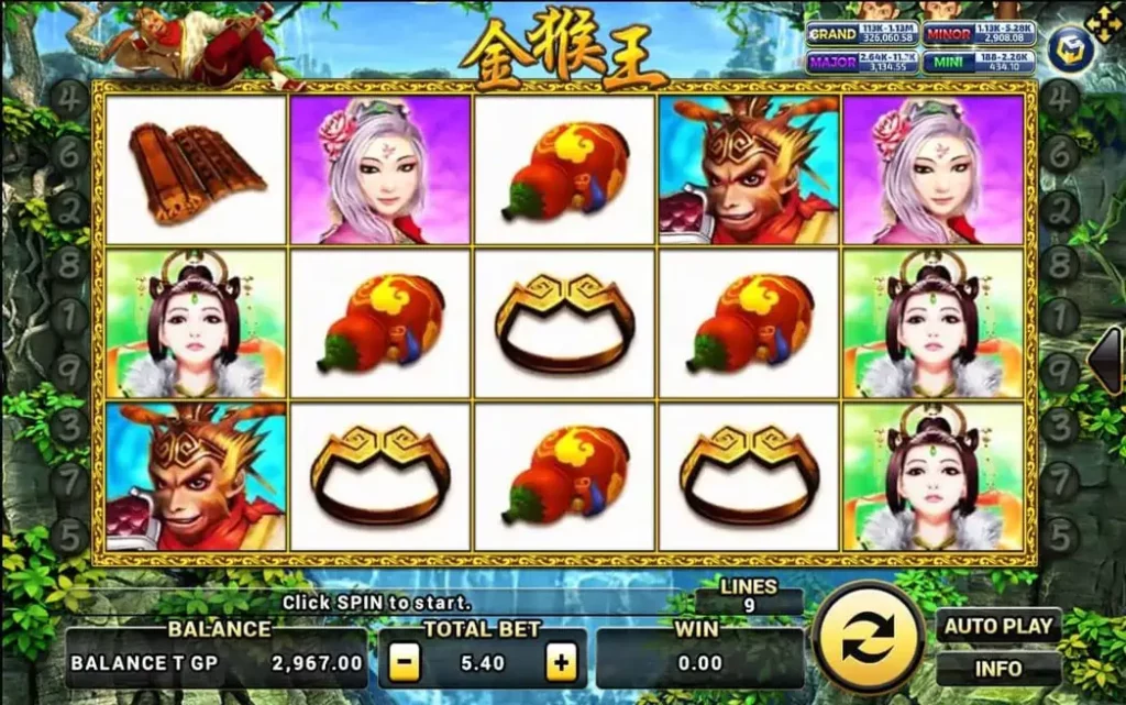 รีวิวเกมสล็อต Golden Monkey King